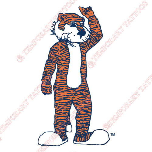 Auburn Tigers 1981 2003 Mascot Customize Temporary Tattoos Stickers NO.3759